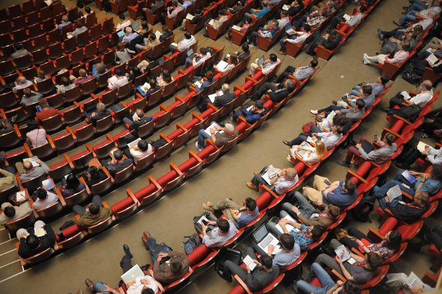 scientific conference audience lecture